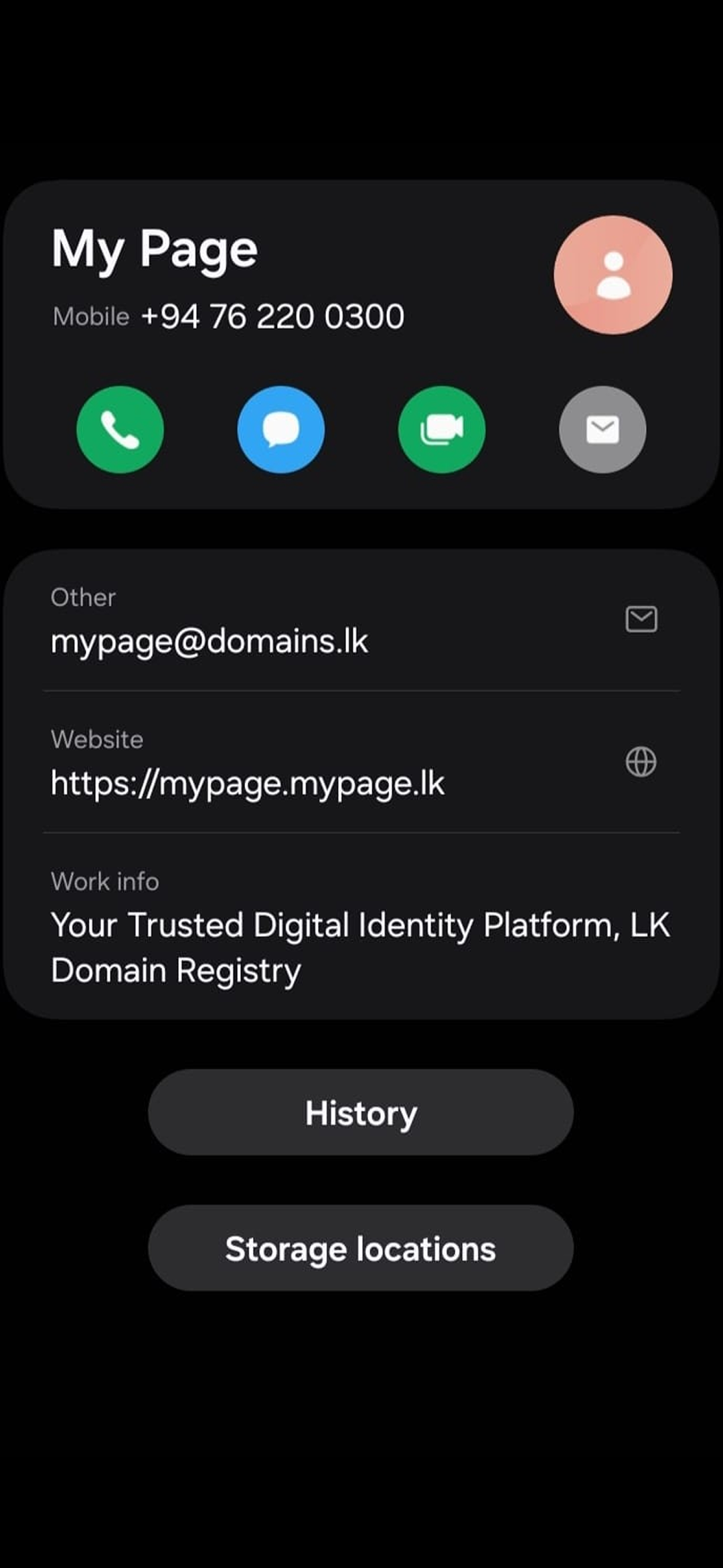 Import contacts to the address book